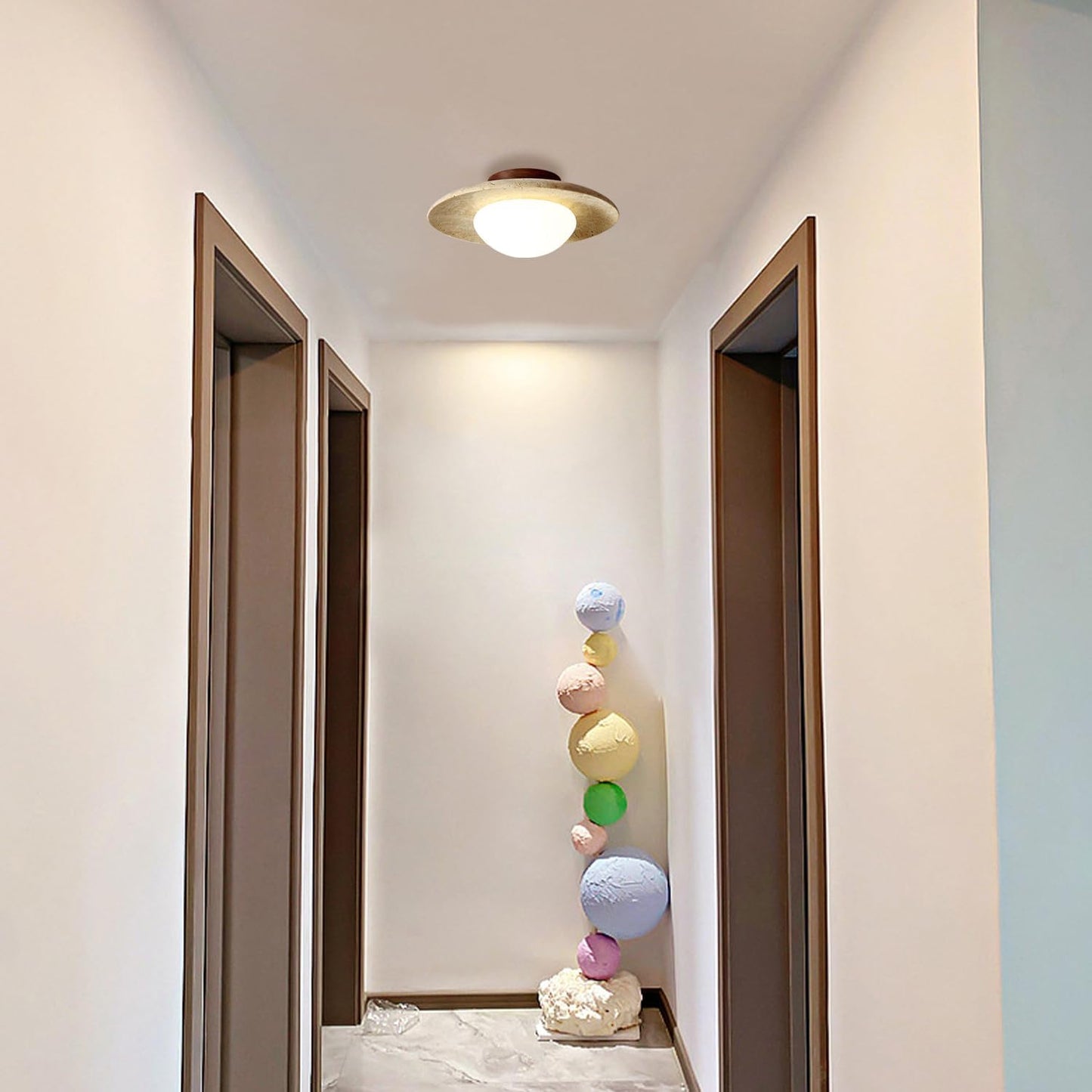 Minimalistyczna lampa sufitowa z kamienia - Image 4