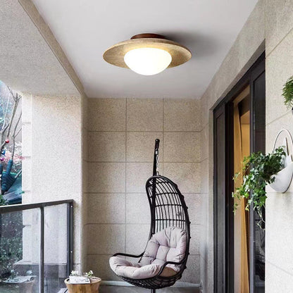 Minimalistyczna lampa sufitowa z kamienia - Image 2