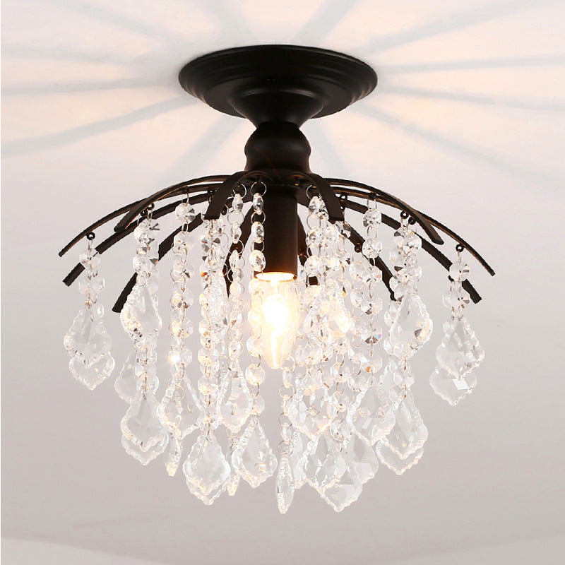 Nowoczesna Lampa Sufitowa z Kryształami - Image 2
