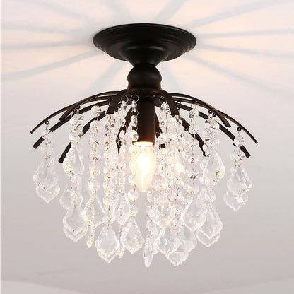 Nowoczesna Lampa Sufitowa z Kryształami - Image 2