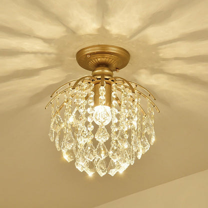Nowoczesna Lampa Sufitowa z Kryształami - Image 3
